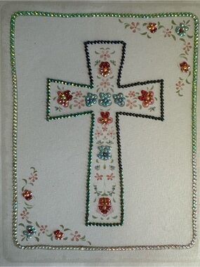 Bedazzled cross canva